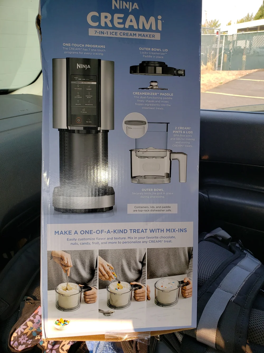 NWT Ninja CREAMi 7-in-1 Ice Cream & Frozen Treat Maker NC301 NWT